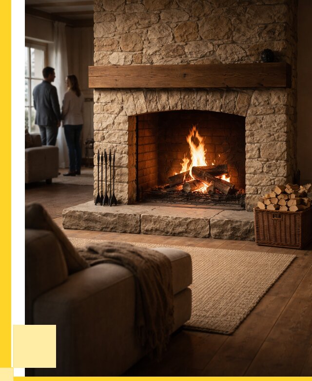 Открытые камины под ключ в Кашире от 156210 р. ЭриданКшр