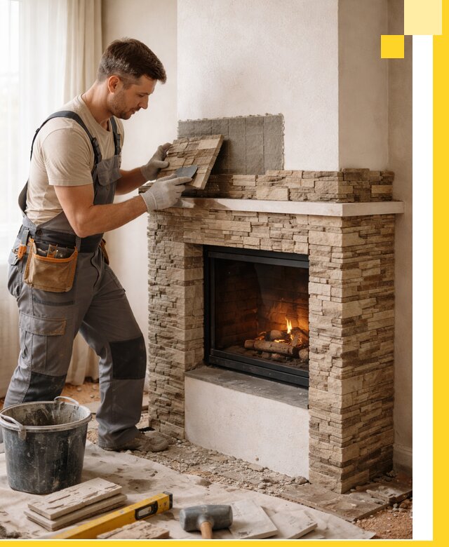 Изготовление и монтаж каминов для дома под ключ в Кашире