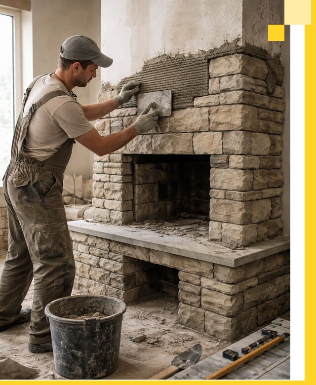 Строительство каминов под ключ в Кашире от проектирования до монтажа