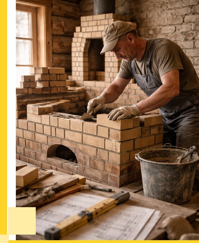 Кладка печей из кирпича в Кашире цены от 31242 р. - ЭриданКшр