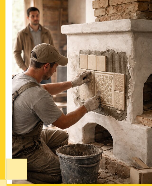 Отделка печей и банных печей в Кашире от 36449 р. | ЭриданКшр