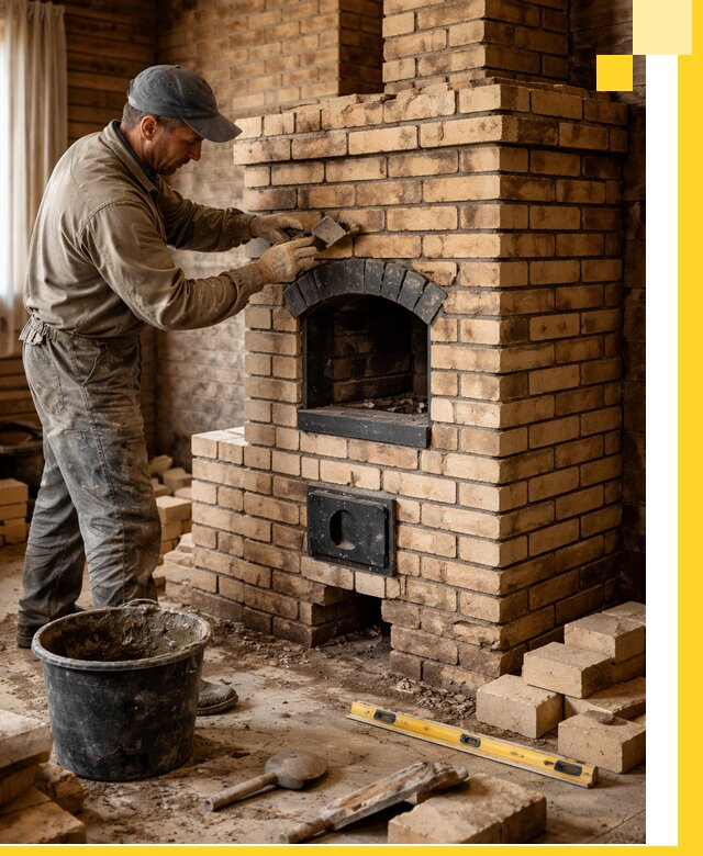 Кирпичные печи под ключ в Кашире: проектирование и кладка