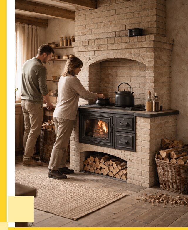 Печи с плитой в Кашире от 46863 р. | ЭриданКшр — кирпичная печь