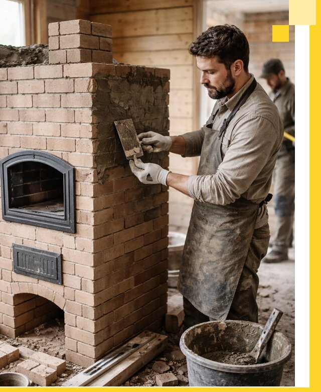 Изготовление и установка печей-шведок под ключ в Кашире