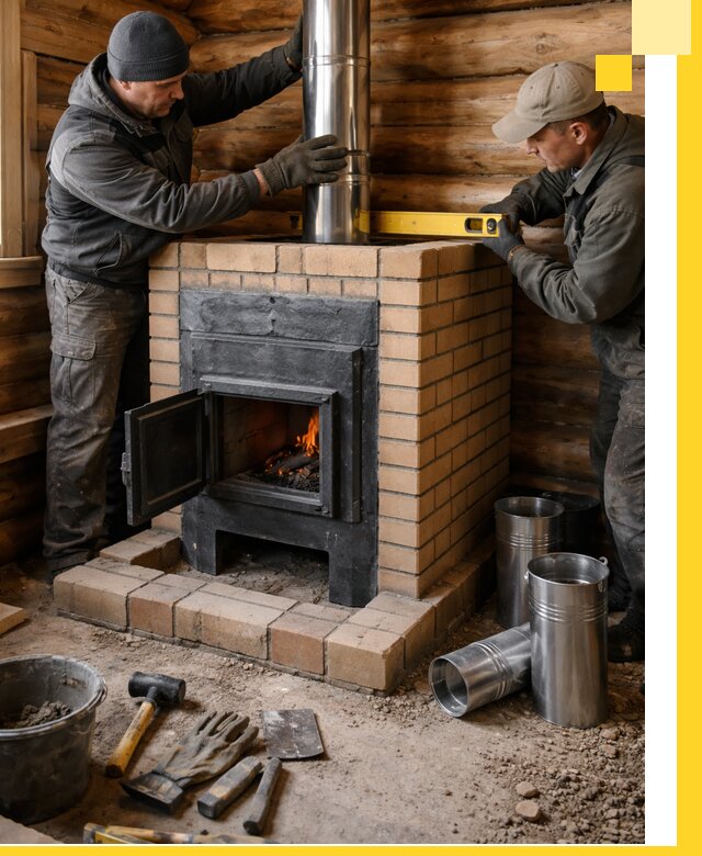 Проектирование, изготовление и установка банных печей в Кашире