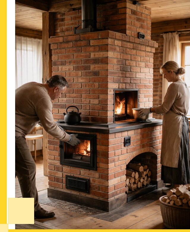 Печи для загородного дома под ключ в Кашире от 83312 р. | ЭриданКшр