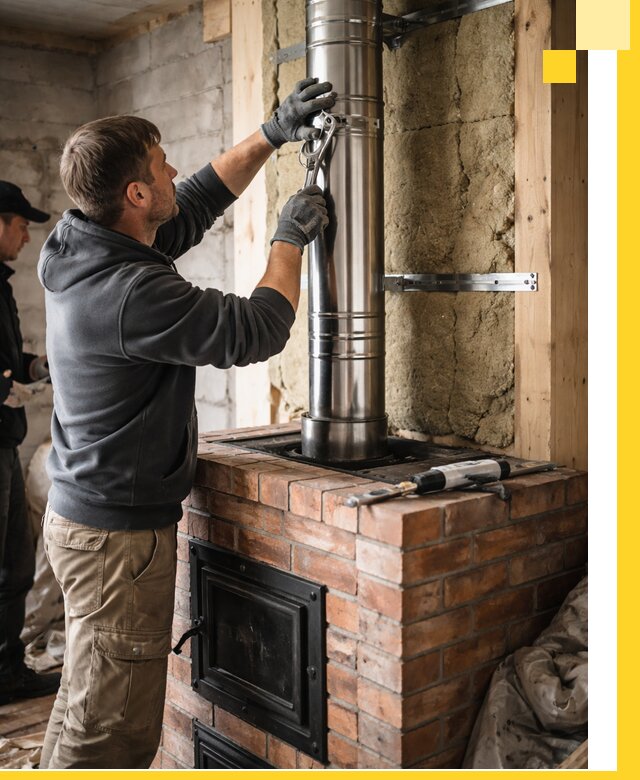 Изготовление и монтаж печей и дымоходов под ключ в Кашире