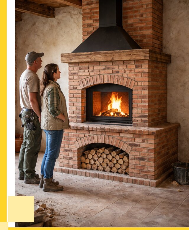 Печи камины из кирпича в Кашире от 124968 р. | ЭриданКшр