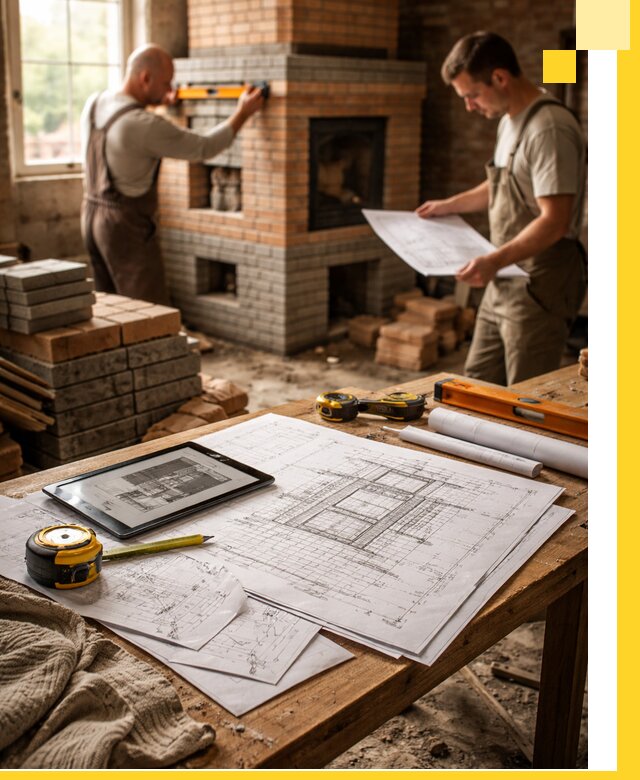 Проекты печей и каминов с индивидуальным дизайном в Кашире