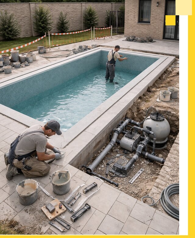 Строительство бассейнов под ключ в Кашире: проекты и монтаж