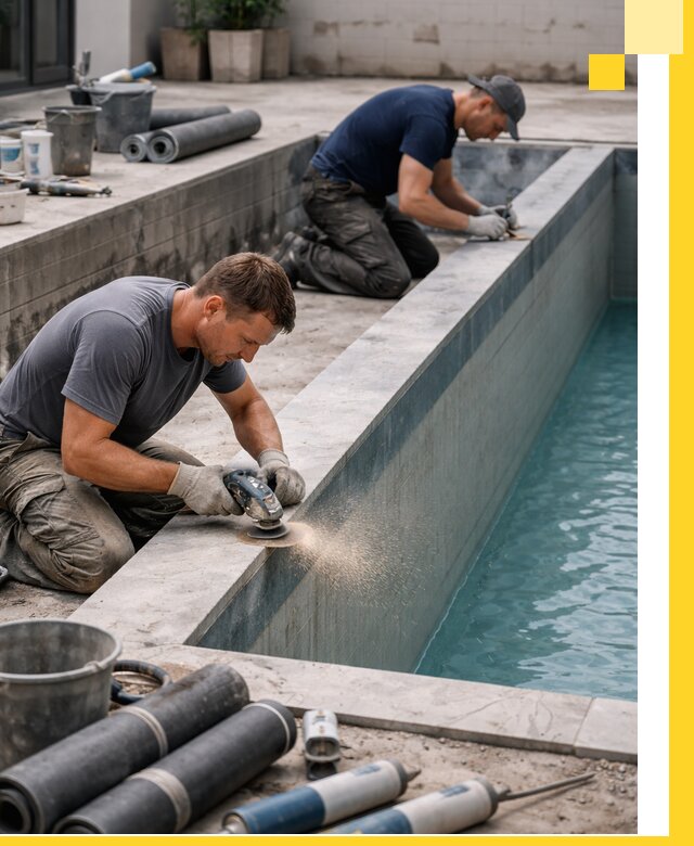 Профессиональный ремонт бассейнов под ключ в Кашире