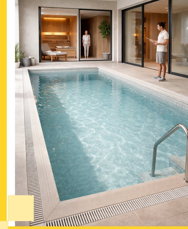 Отделка бассейна пленкой ПВХ в Кашире от 3645 р. - ЭриданКшр