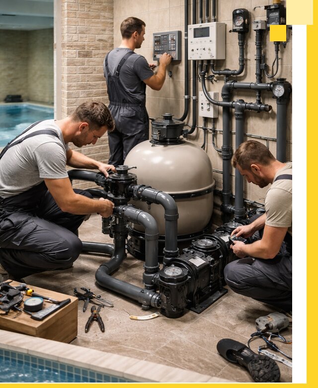 Комплексное оборудование для бассейнов под ключ в Кашире