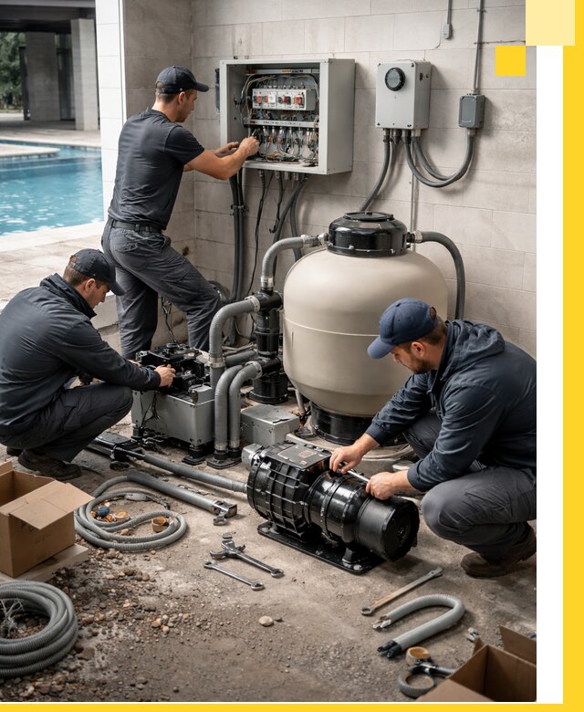 Профессиональный монтаж оборудования для бассейнов в Кашире