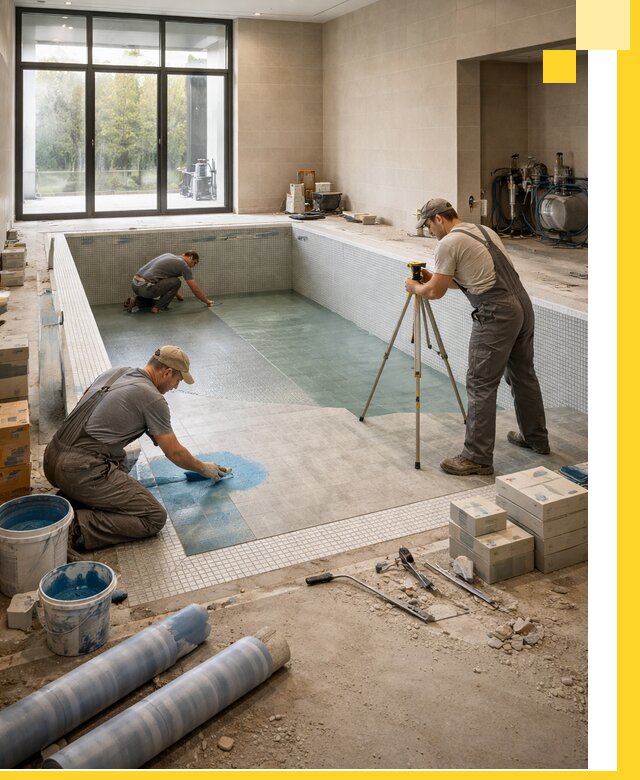 Проект и строительство закрытых бассейнов в Кашире под ключ