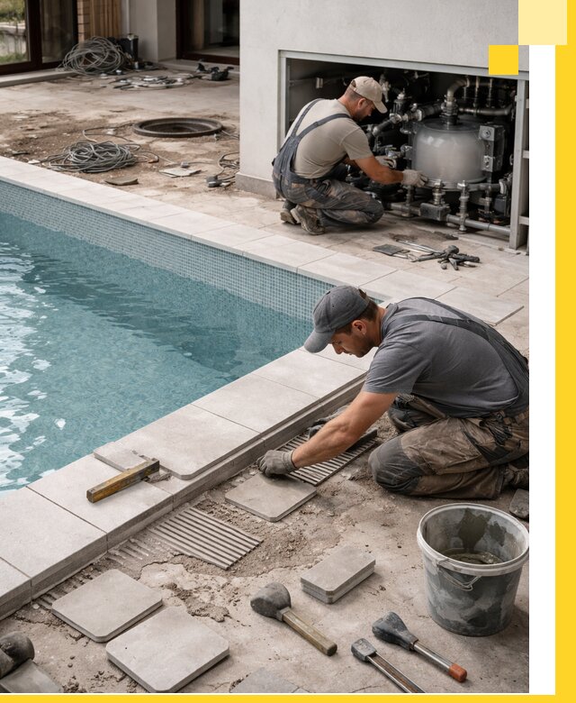 Строительство и монтаж бассейнов в коттедже в Кашире