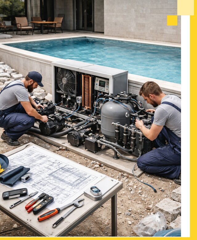 Проектирование и монтаж бассейнов с подогревом в Кашире