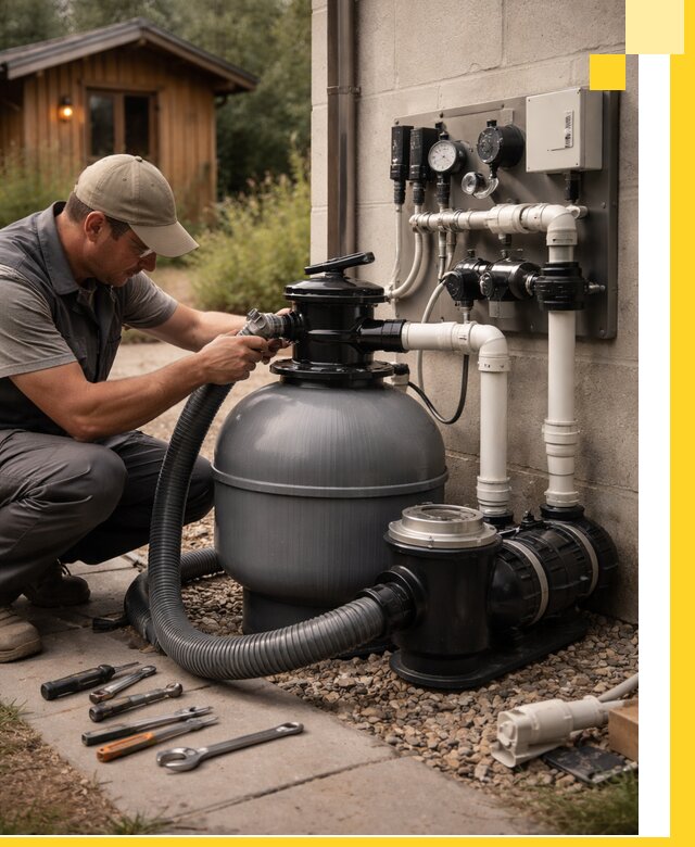 Продажа и монтаж фильтров и насосов для бассейнов в Кашире