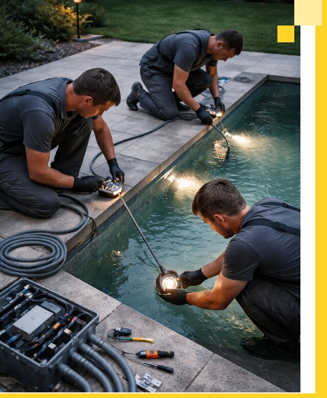 Профессиональное освещение бассейнов в Кашире: дизайн и монтаж