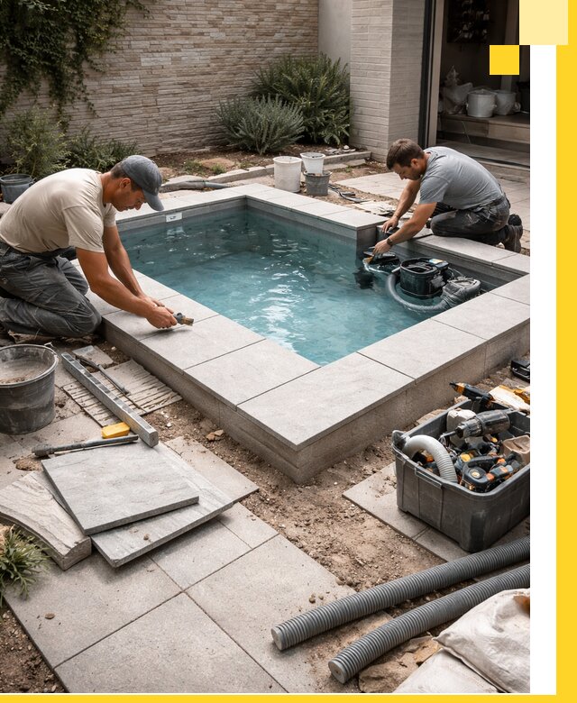 Мини бассейны под ключ в Кашире, дизайн и установка