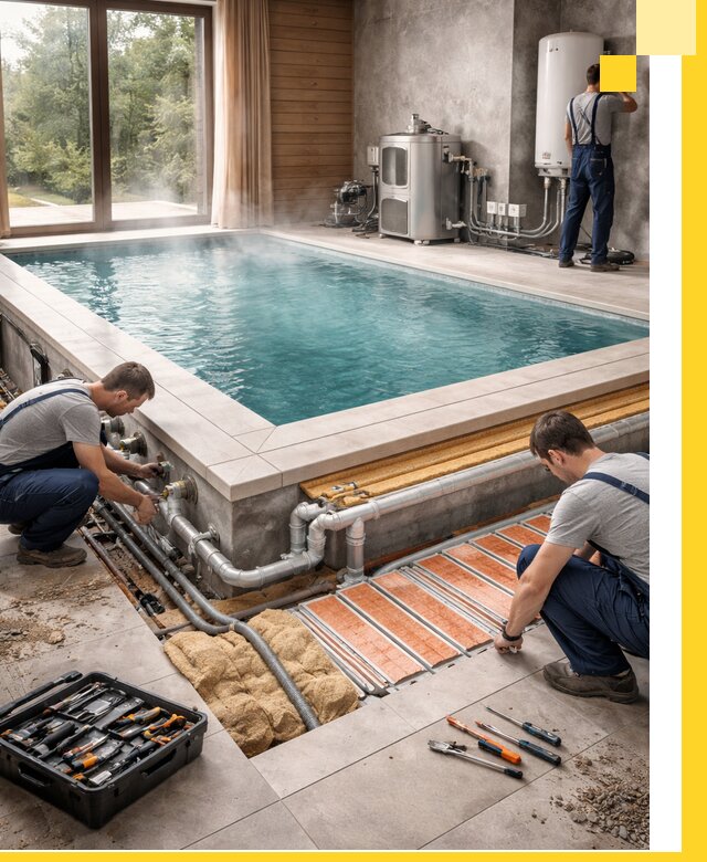 Проектирование и строительство тёплых бассейнов в Кашире