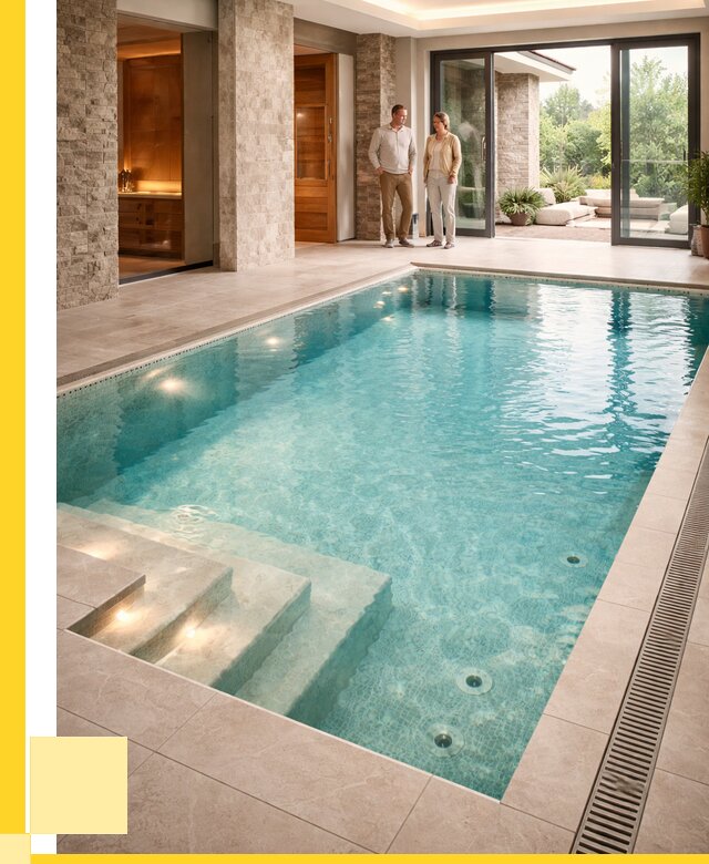 Бассейн во дворе в Кашире: проект, отделка от 1249680 р. | ЭриданКшр