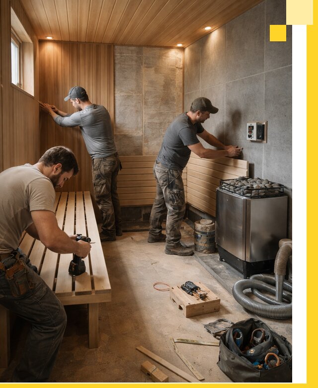 Сауны под ключ в Кашире, проектирование, строительство, отделка