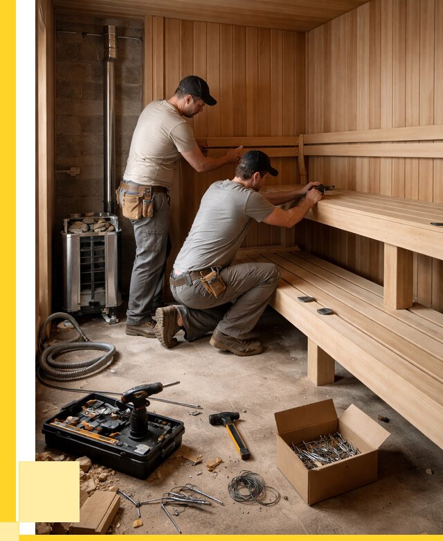 Монтаж саун под ключ в Кашире от 124968 р. | ЭриданКшр