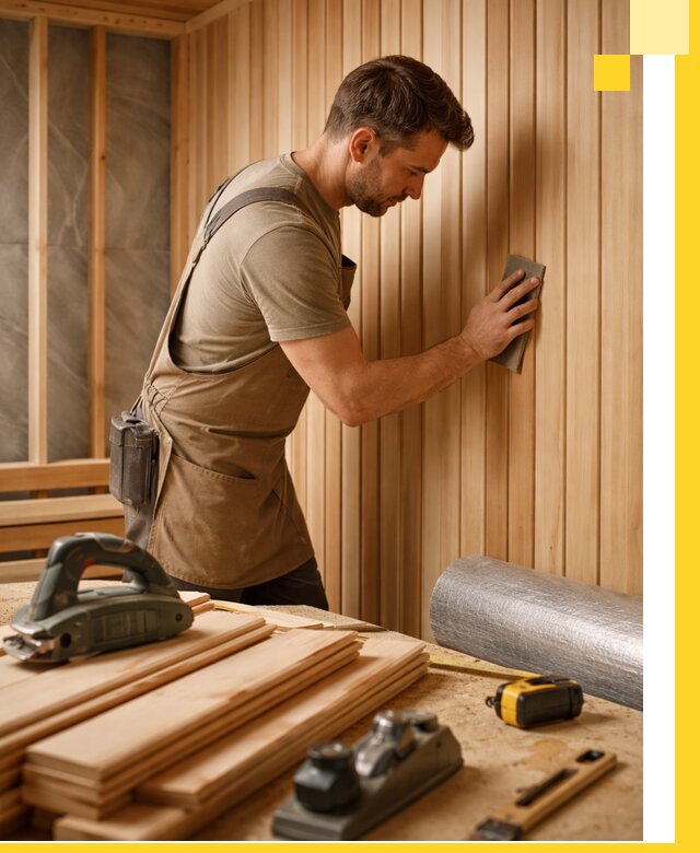 Профессиональная отделка саун и парных под ключ в Кашире