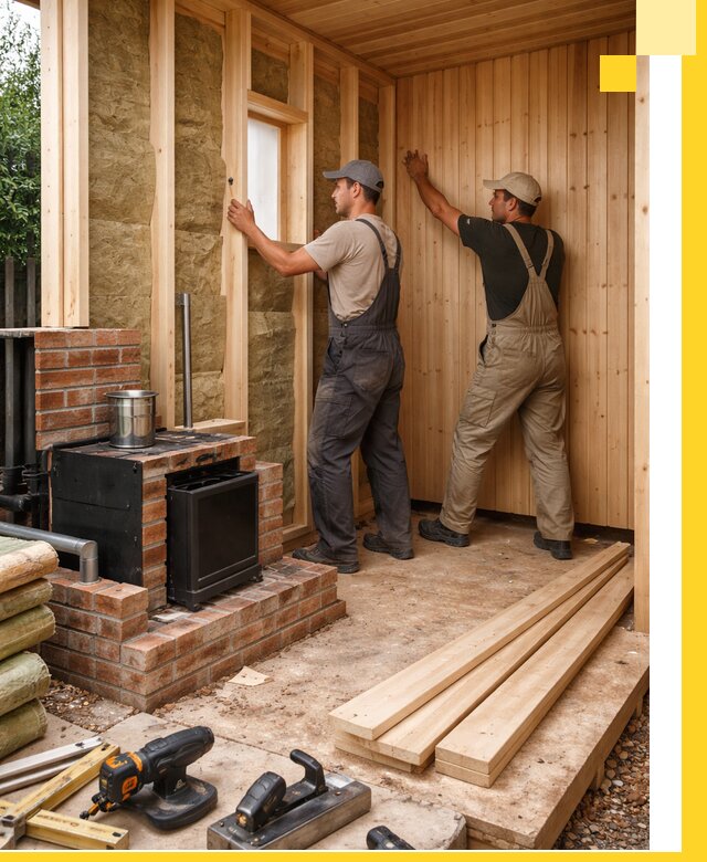 Строительство и установка дачных саун под ключ в Кашире