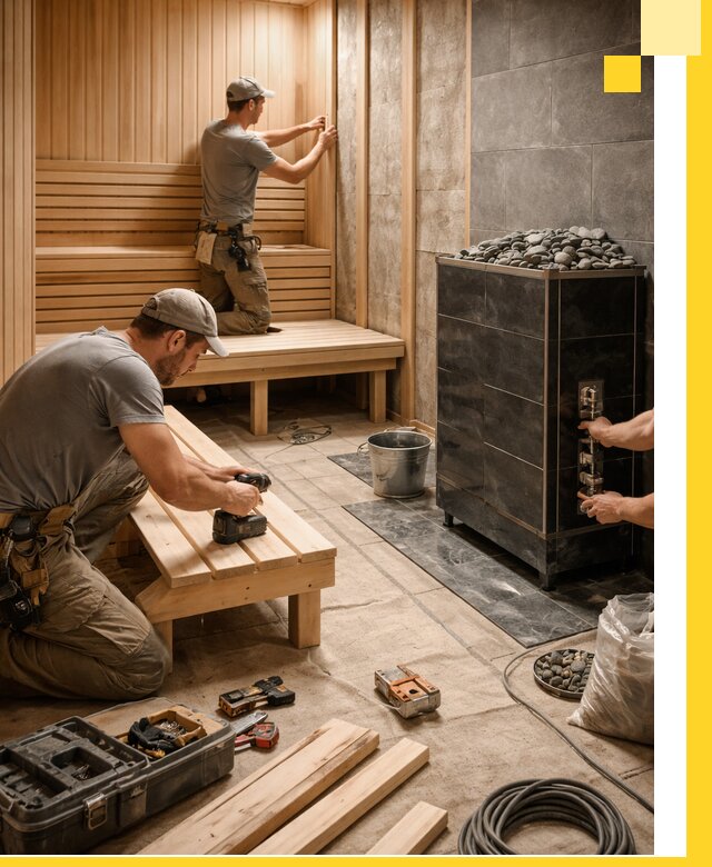 Дизайн и строительство интерьерных саун под ключ в Кашире