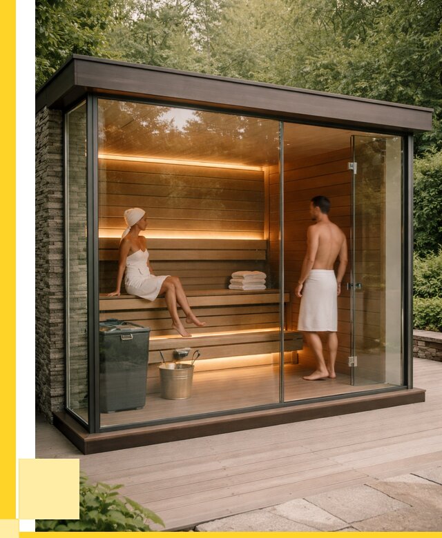 Сауна стеклянная и двери для сауны в Кашире от 260350 р. | ЭриданКшр