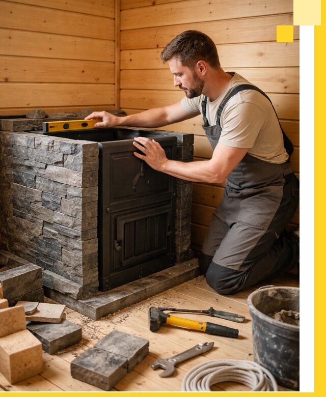 Производство и установка печей для саун под ключ в Кашире