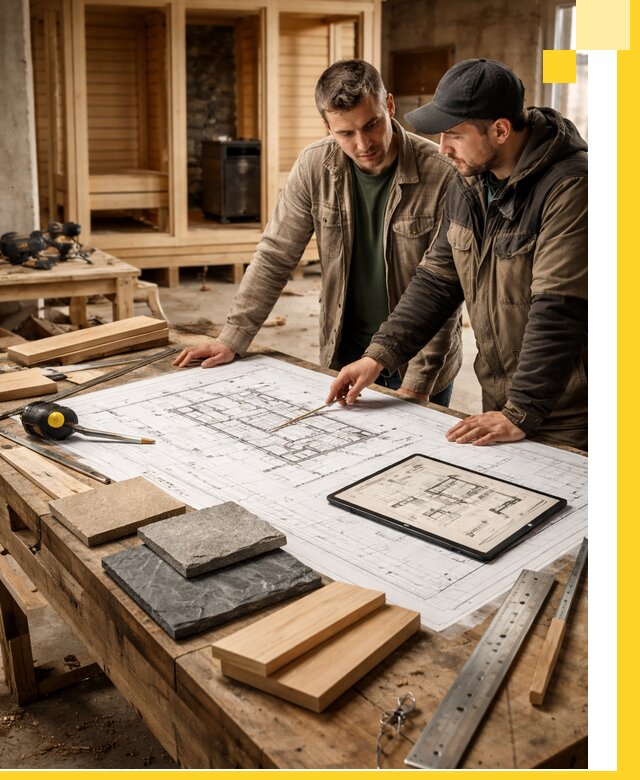 Проекты бань под ключ и планы строительства в Кашире