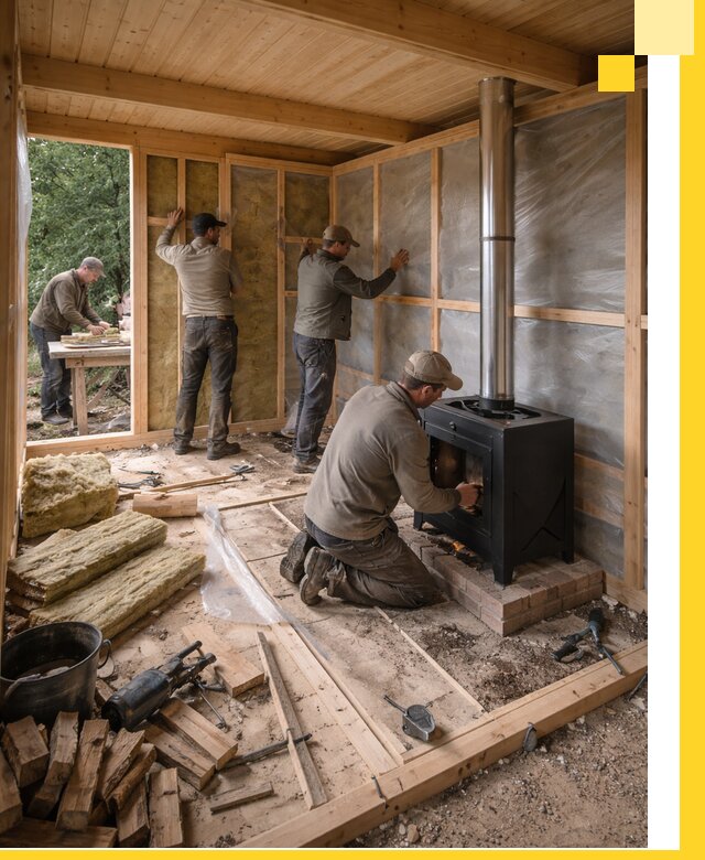 Профессиональный монтаж бань под ключ в Кашире для дома