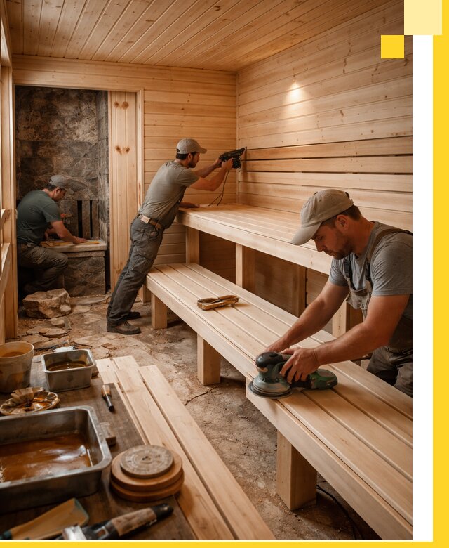 Профессиональная отделка бань в Кашире под ключ, с гарантией