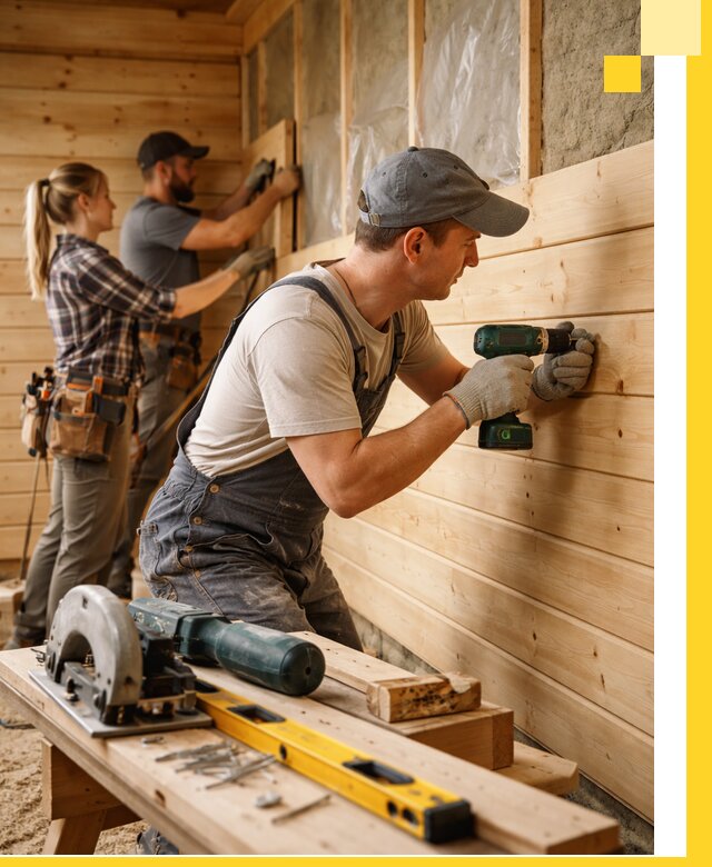 Обшивка бань под ключ в Кашире: отделка стен и потолков