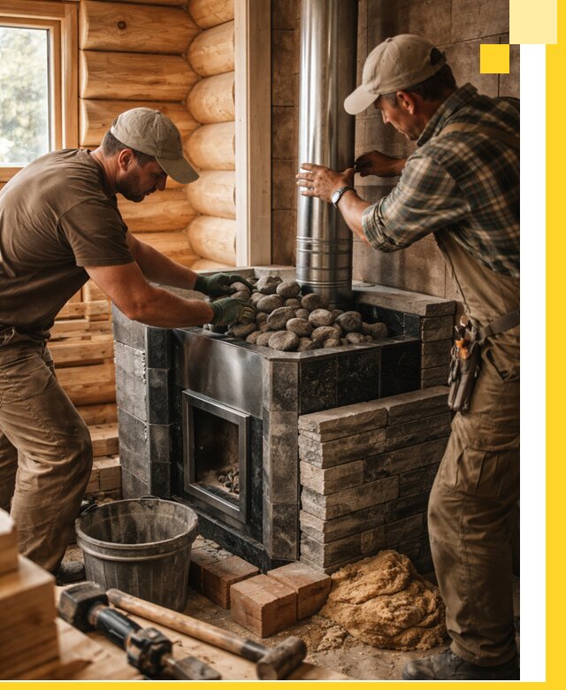 Строительство и отделка русских бань под ключ в Кашире