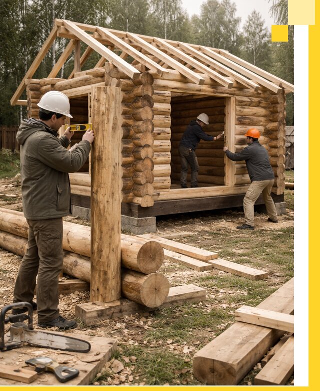 Строительство бань для дачи под ключ в Кашире с доставкой и монтажом