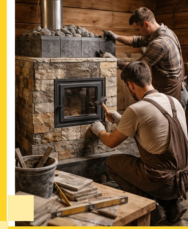 Облицовка банной печи в Кашире от 15621 р. | ЭриданКшр