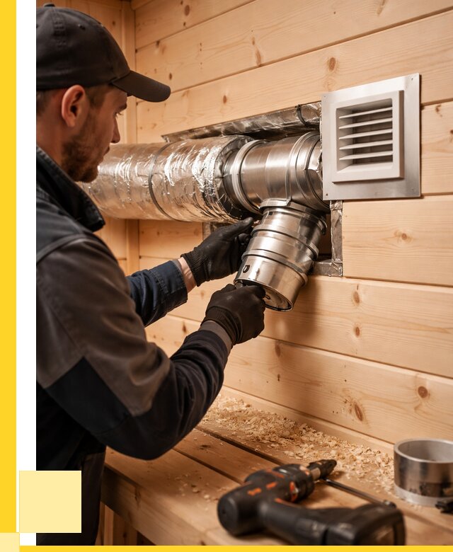 Монтаж вентиляции бани в Кашире от 12497 р. | ЭриданКшр