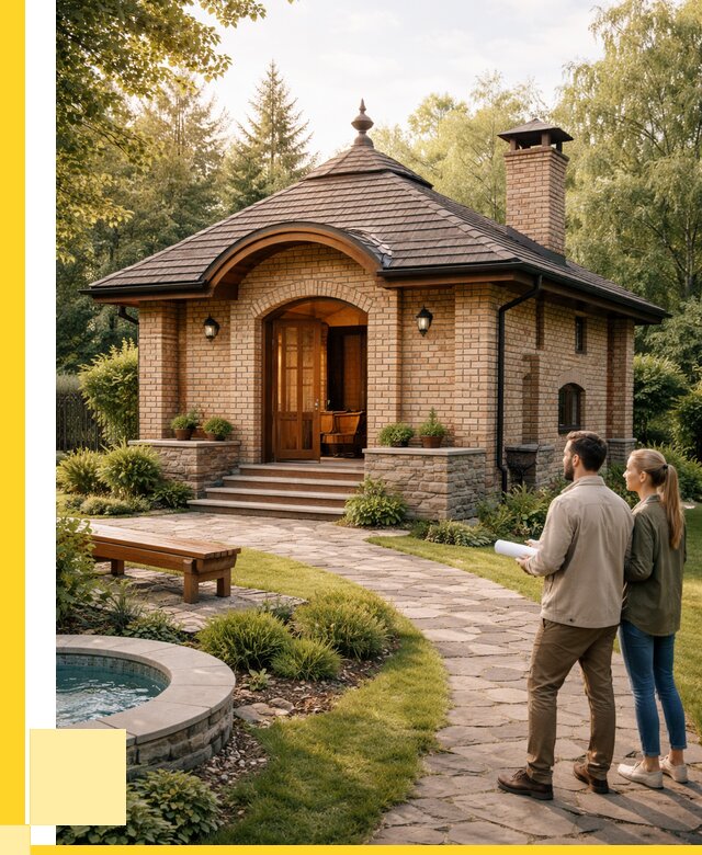 Проект кирпичной бани в Кашире от 31242 р. | ЭриданКшр