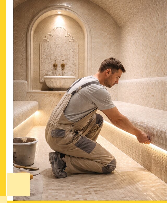 Отделка хамамов под ключ в Кашире от 5728 р. | ЭриданКшр