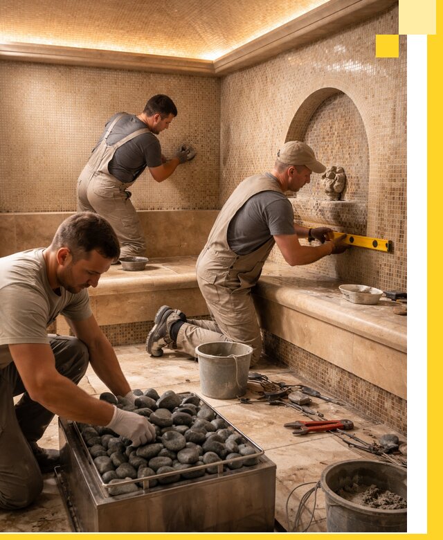 Проектирование и строительство хамама и сауны в Кашире