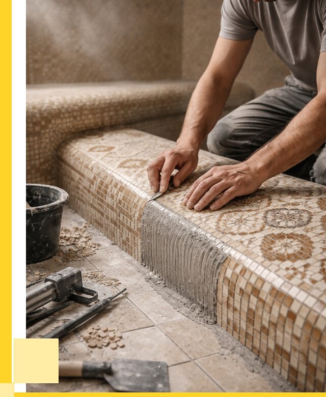 Плитка для хамама под ключ в Кашире от 3645 р. | ЭриданКшр