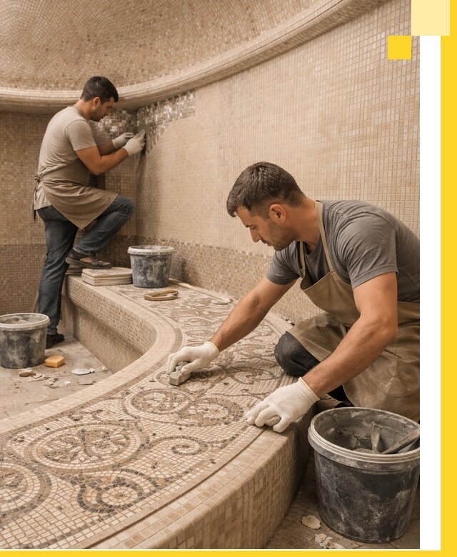 Плитка для хамама в Кашире, укладка, подбор и поставка