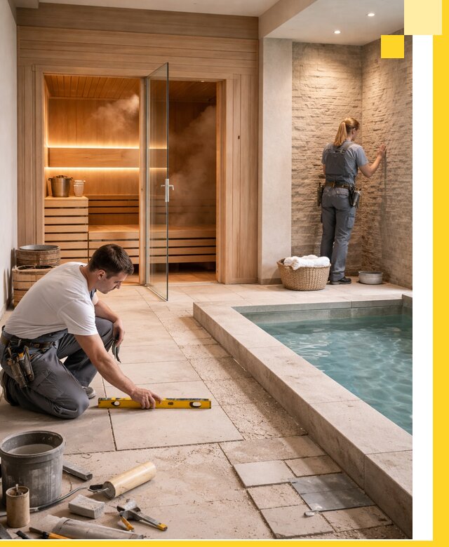 Комплексный дизайн и отделка интерьеров SPA под ключ в Кашире